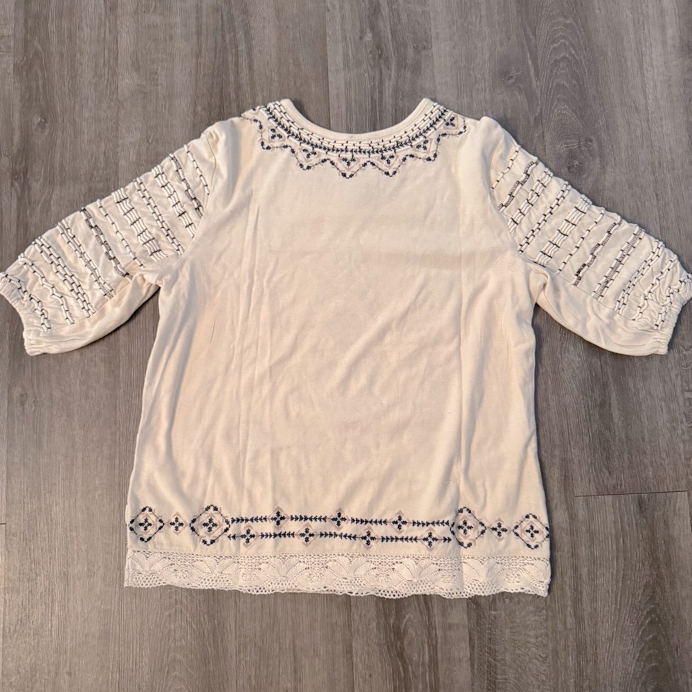 Free People New Romantics Embroidered Top - Picture 5 of 6